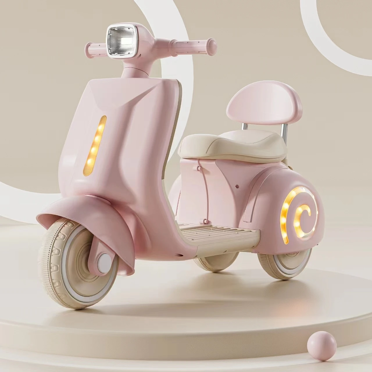 Gentle Style Ride on Motorcycle for Kids With Soothing Sound Effects