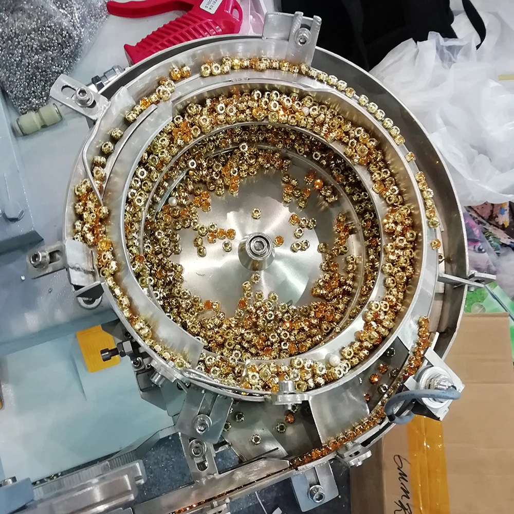 Automatic Mixed Rhinestone Pearl Punching Machine for Fabrics Beads Stone Attaching