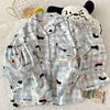 BlueCheckPuppyHomePajamaSet