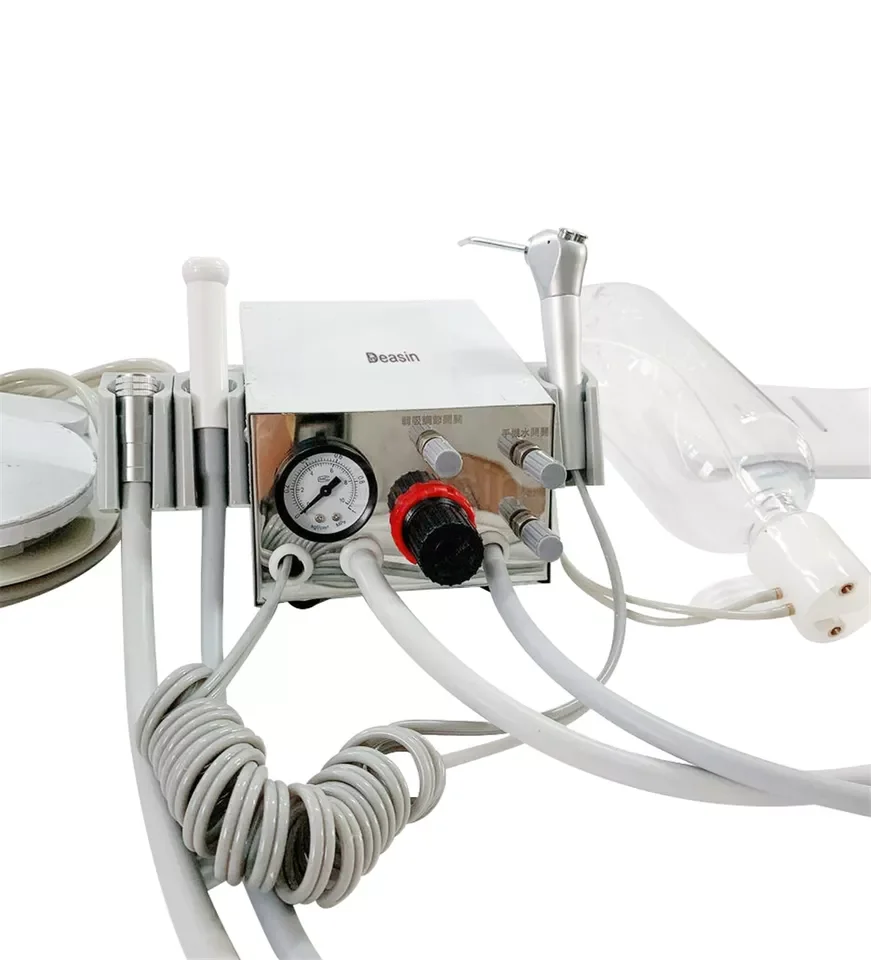With Luxury Multifunction Pedal Portable Dental Unit Dental Portable Turbine Unit Work With Air