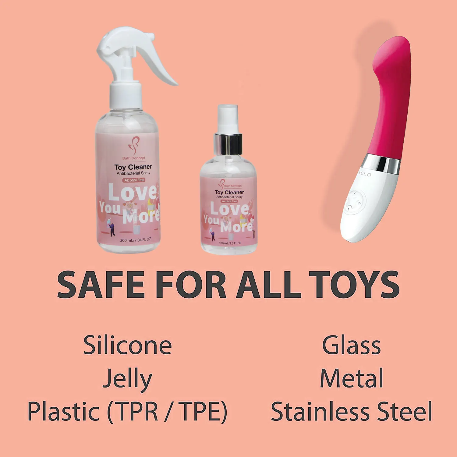 Private Label Custom OEM Sex Toys Cleaner Spray Design Water Based Toy  Cleaner Sex Adult Sex Toy Cleaner Spray