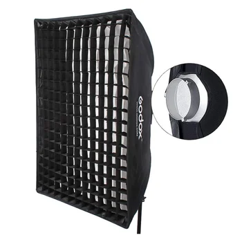 Godox 70cm X 100cm Strip Honeycomb Grid Softbox Soft Box Bowens Mount for Godox Flash Light and Other Studio Flash Light