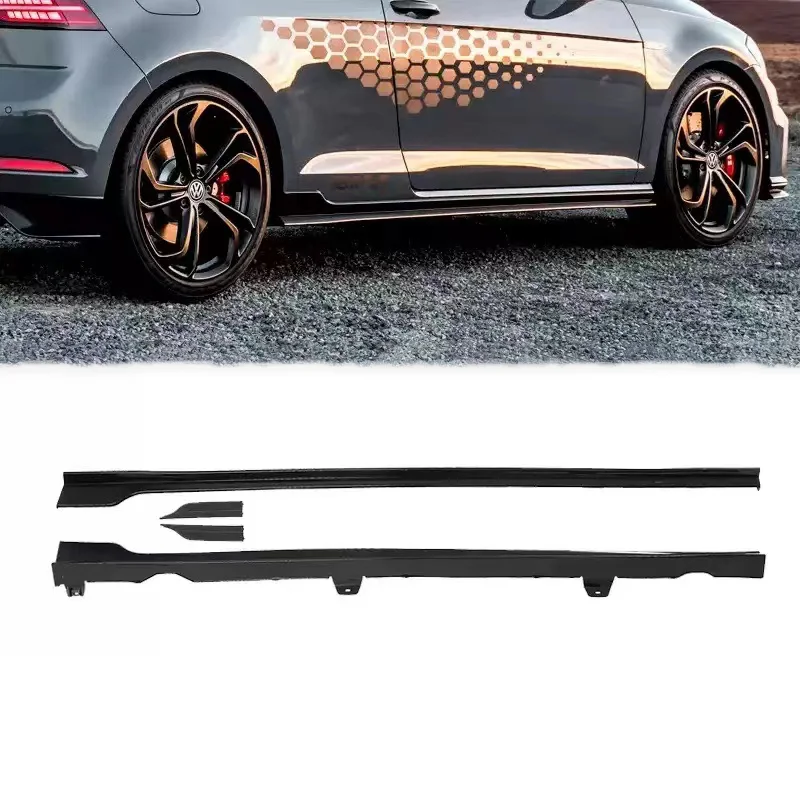 TCR Body Kit for VW Golf 7.5 GTI - Carbon Black ABS Side Skirts
