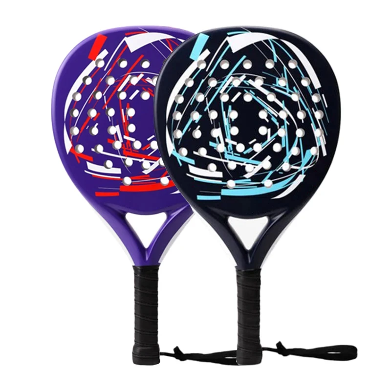 High Quality Custom Logo Padel Rackets Carbon Fiber Padel Racquets With EVA Grip for Outdoor Sports