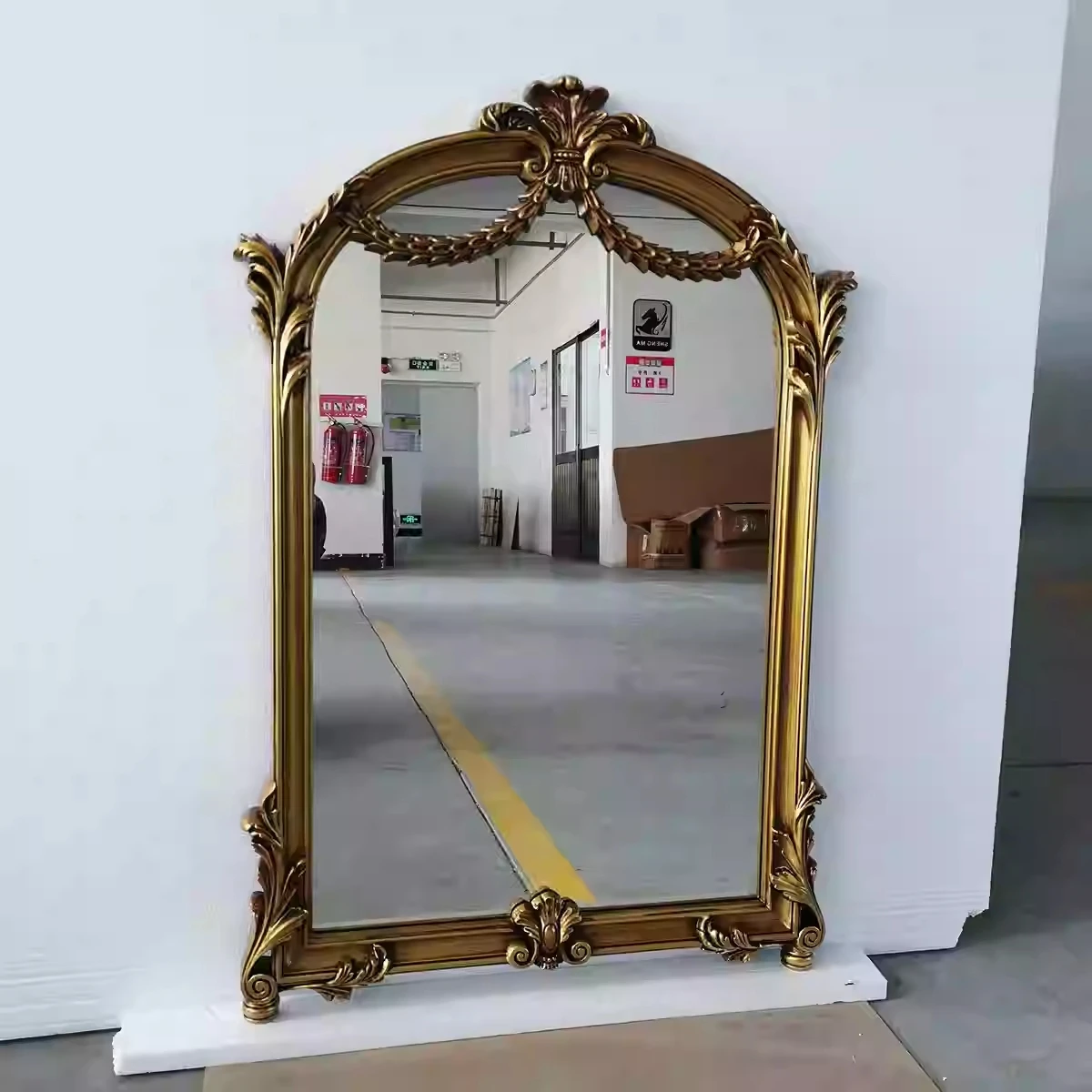 French Wall Wooden Carve Mirror Full Length Large Decorative