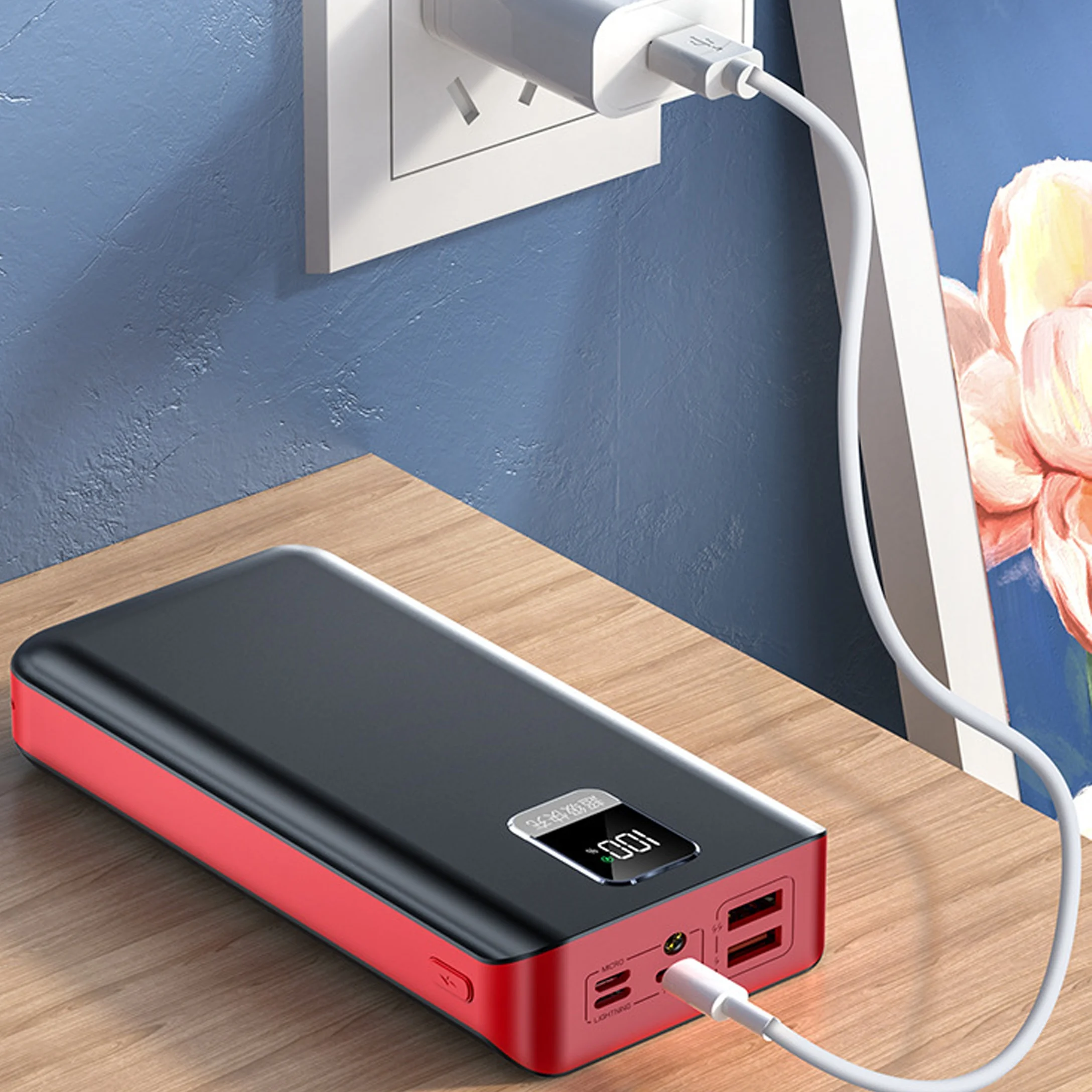 Fast Charger 30000mAh Power Bank Banks Mobile Phone Quick Charger 30000 Mah Powerbank for Mobile Phone
