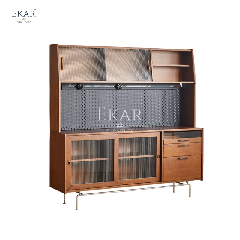 New design solid wood multifunctional storage sideboard for restaurant