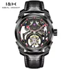 Leather Black red point