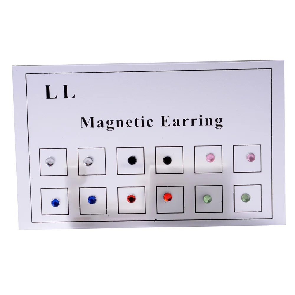 Set of 12 Non-Pierced Magnetic Earrings Nose Rings Fake Jewelry OEM