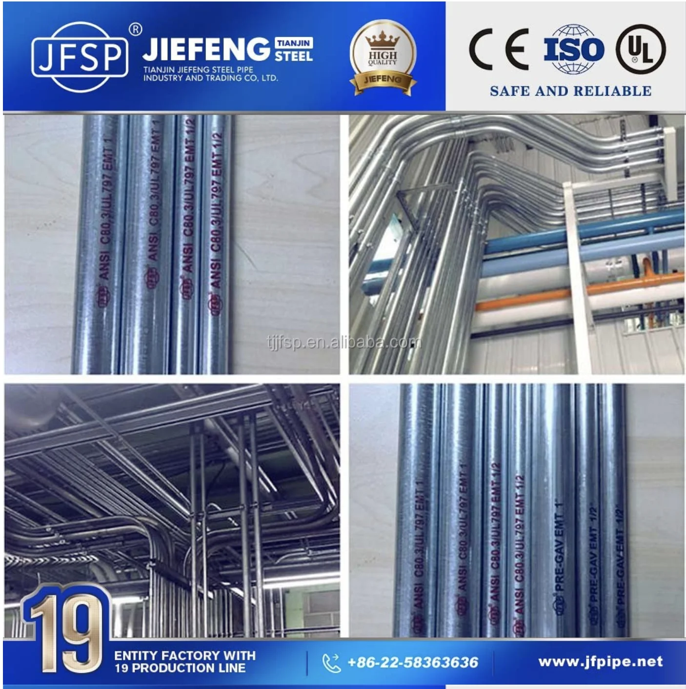 Ul 797 3/4 Inch Emt Conduit Ul 797 - Buy Electrical Metallic Tubing Ul 797 Usa ...