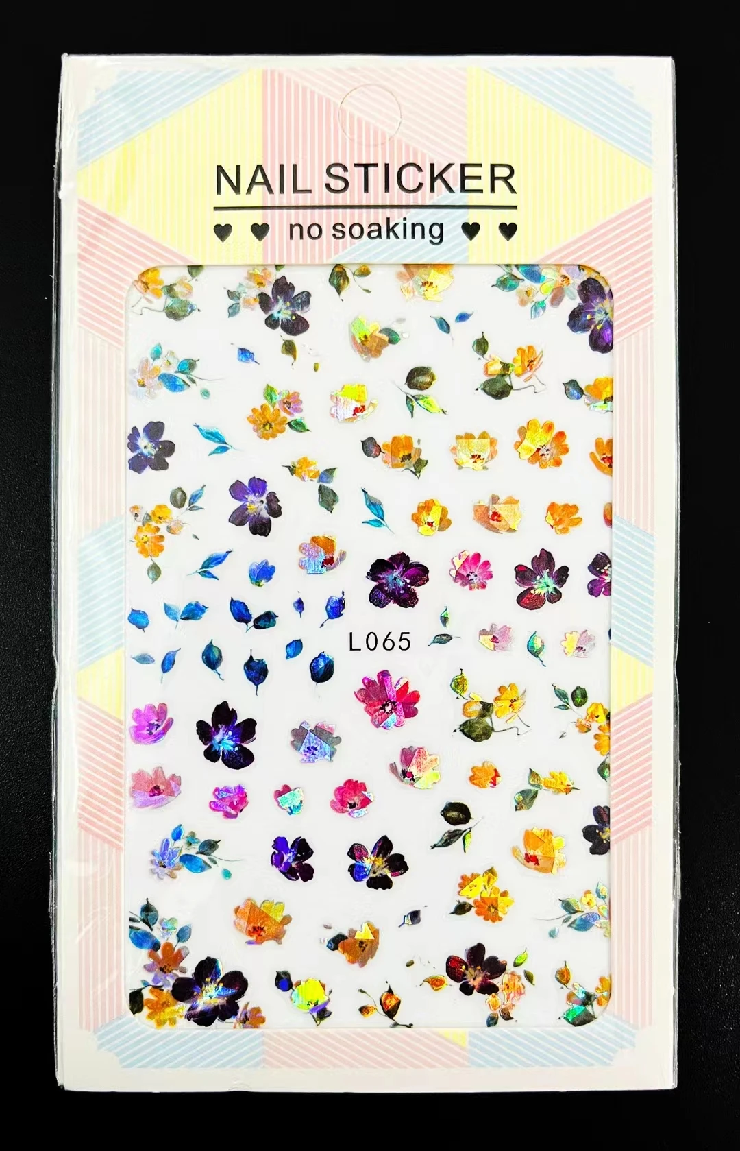 Hot Sale 3d Flower Nail Art Stickers Autumn Maple Leaves Sunflowers