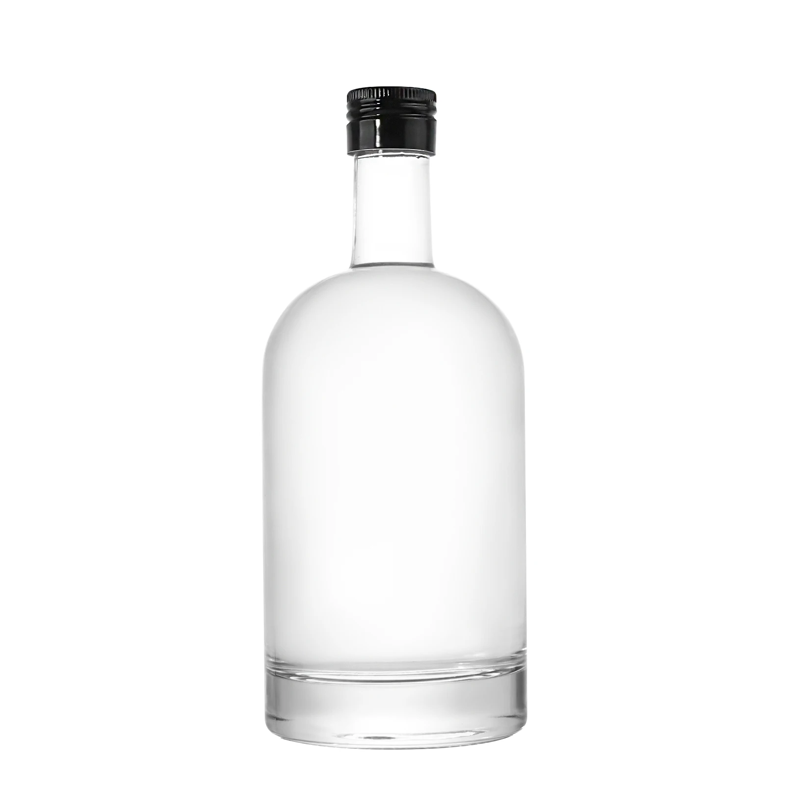 OEM Großhandel 50ml 100ml hochwertige einzigartige klare Whiskyglasweinflasche