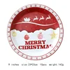 Renne rouge de Noël-9 assiettes 10 pcs