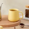 Yellow ceramic cup