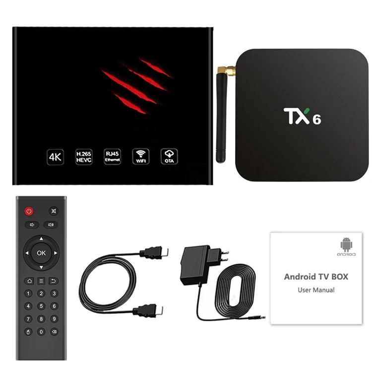 Tanix Tx6 H6 4g 32g Allwinner Firmware Android 9,0 Tv Sintonizador Caja ...