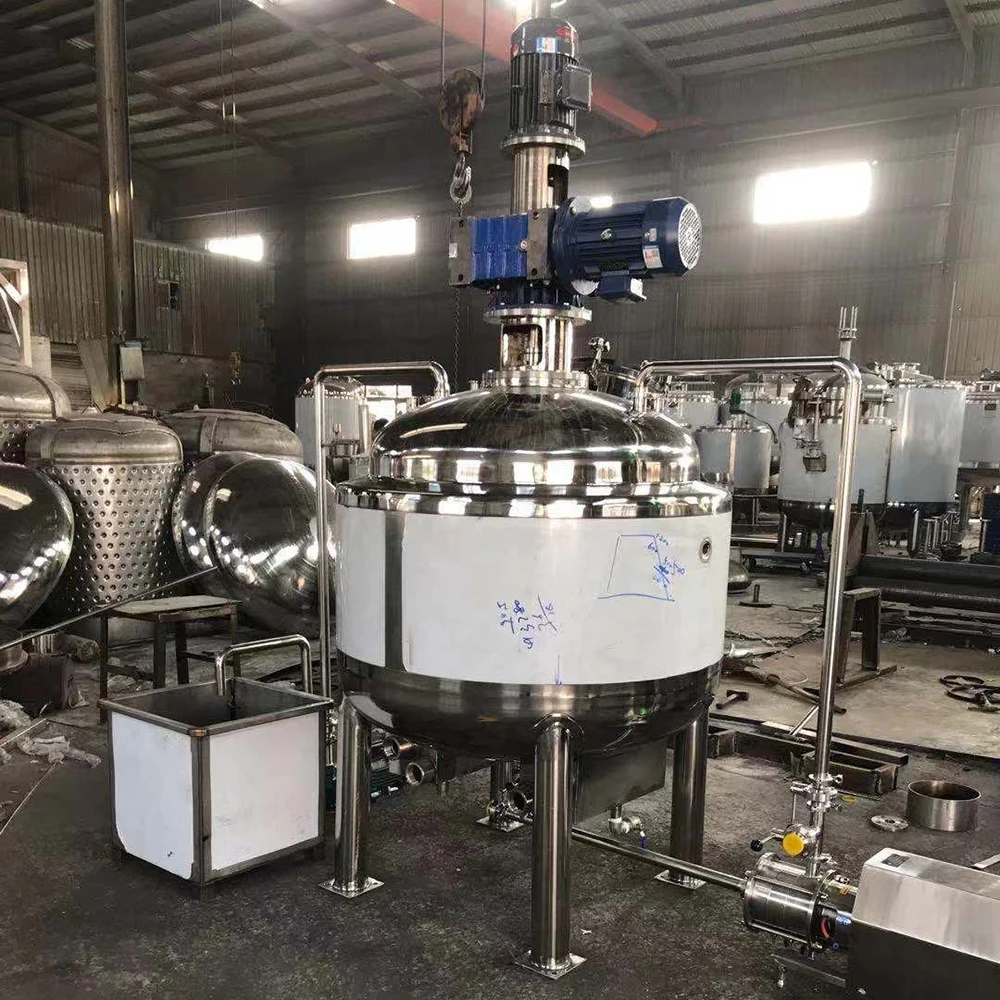 Вакуумная эмульсионная машина гомогенизатор миксер эмульгатор смешивающий бак для косметического