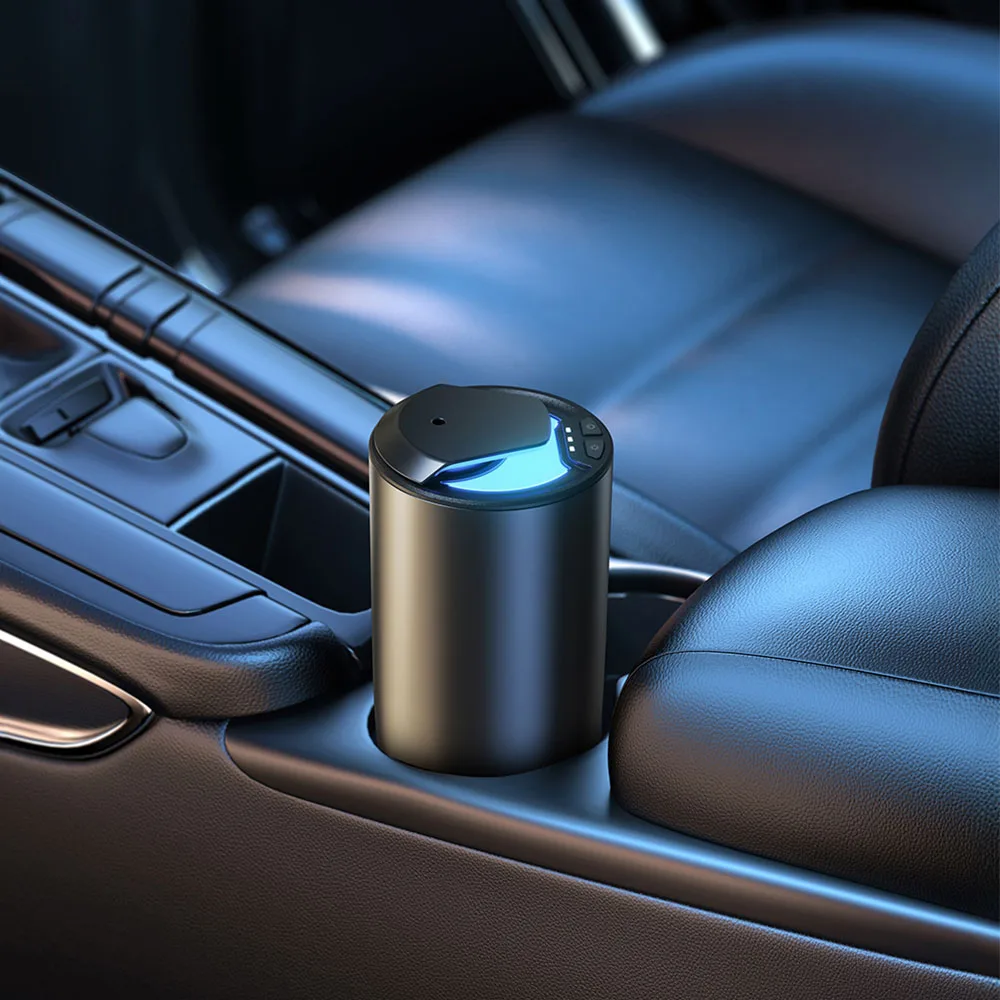 SCENTA Custom Luxury Metal Smart Stand Car Scent Marketing Diffuser Machine,Small Waterless Car Perfume Oil Nebulizer Diffuser