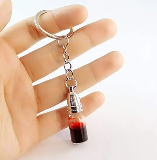 11*35mm Titanium steel urn bottle pendant commemorate pets ashes  perfume bottle pendant jewelry urn keyChain