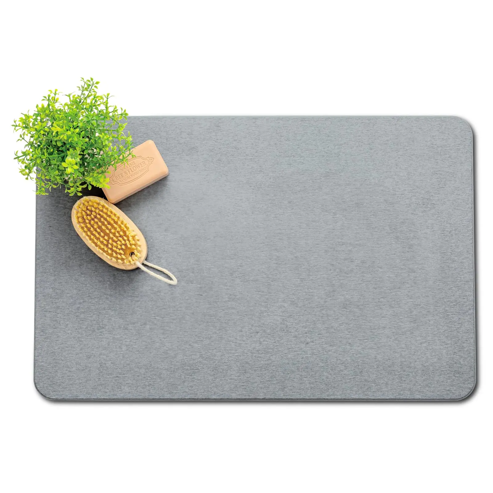 Non-Slip Diatomaceous Earth Bath Mat - Quick-Dry, Durable Toilet Rug 40x60cm main image 0