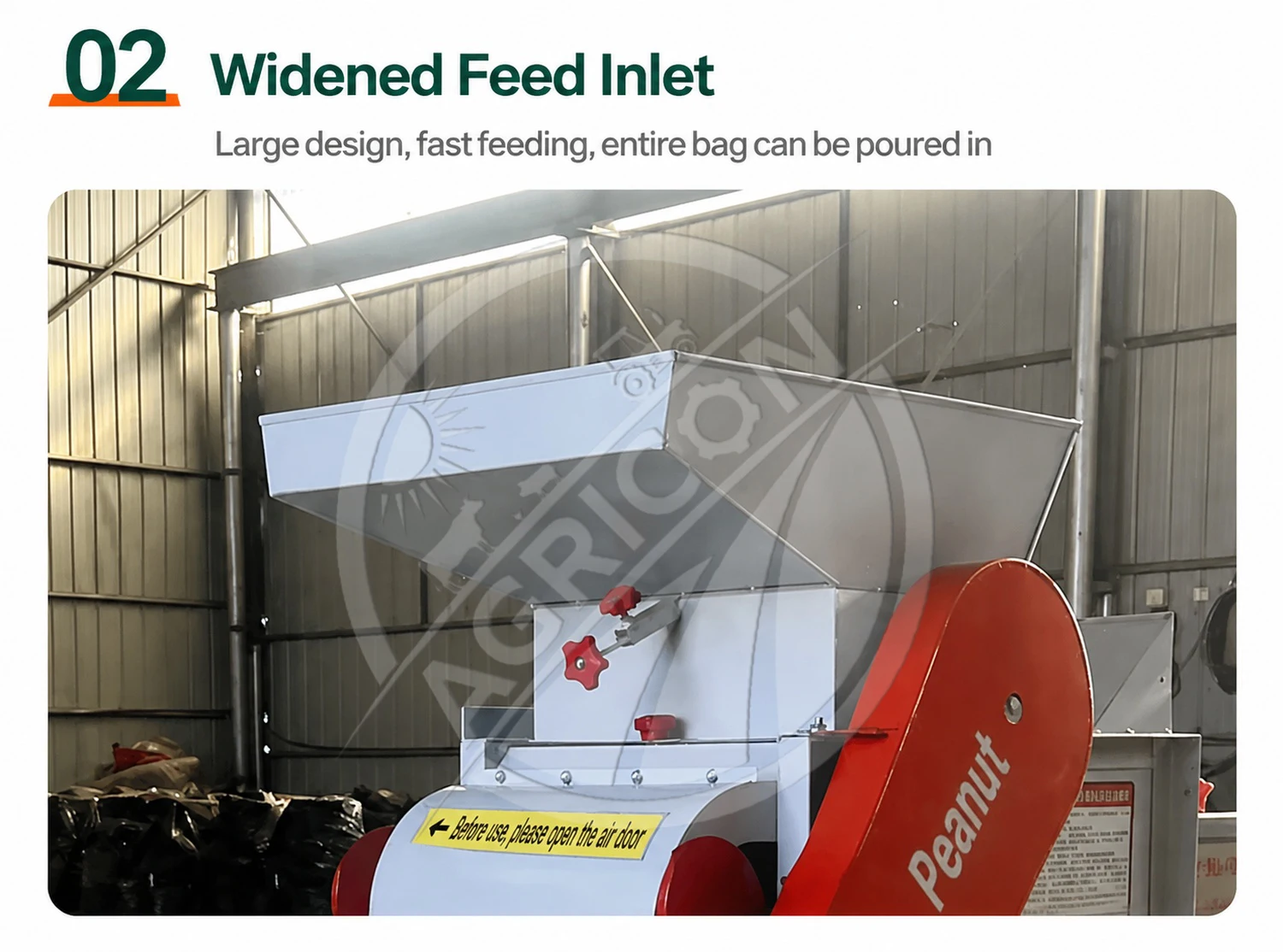 Double Roller Peanut Sheller