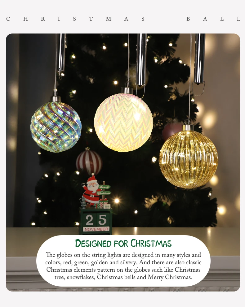 80mm hot sale christmas lights christmas ornament blown glass ball small glass balls factory