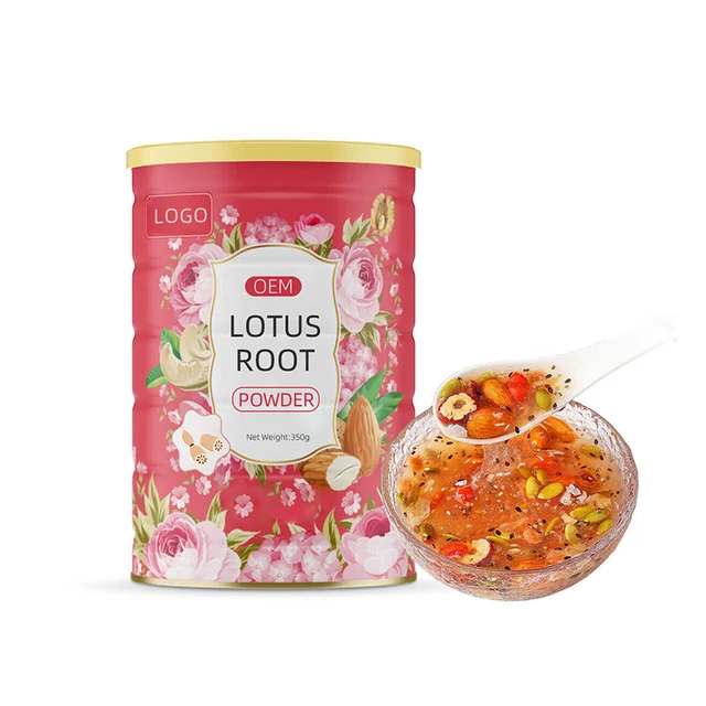 OEM freeze dried lotus root powder customized breakfast instant food supplement freeze dried lotus root powder