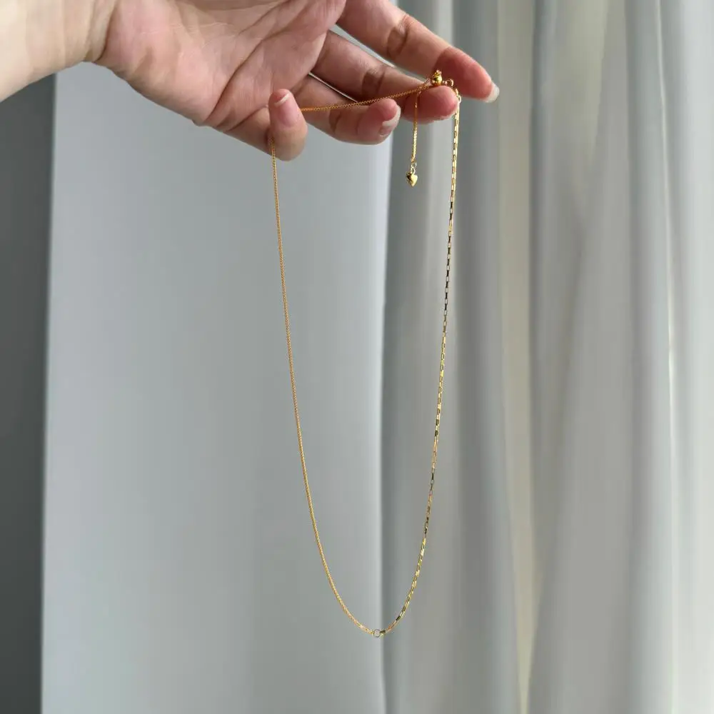 KAKODIY luxury 18K gold plated elegant fashionable 925 sterling silver simple chain Jewelry for Women necklace detail 4