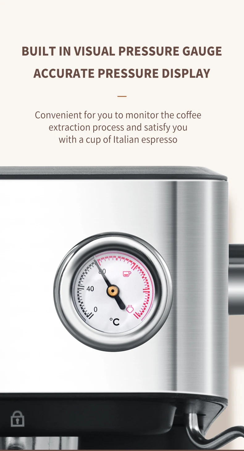 Commercial Multi Functional Italian Office Home Intelligent Large Capacity Pump Extraction Filter Automatic Coffee Machine