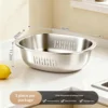 Stainless steel wire hole drain basket