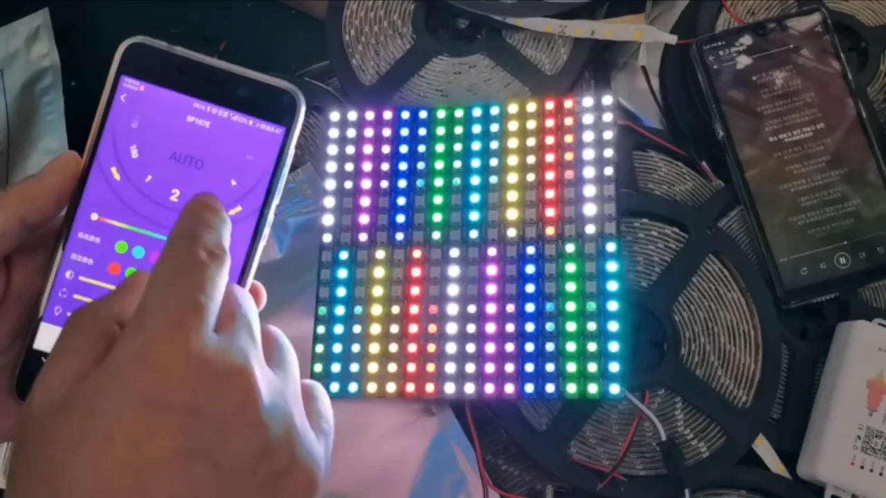 Factory Wholesale Flexible Rgb Pixel Panel Diy Programmable Display Screen Dc5v Ws2812 Sk6812