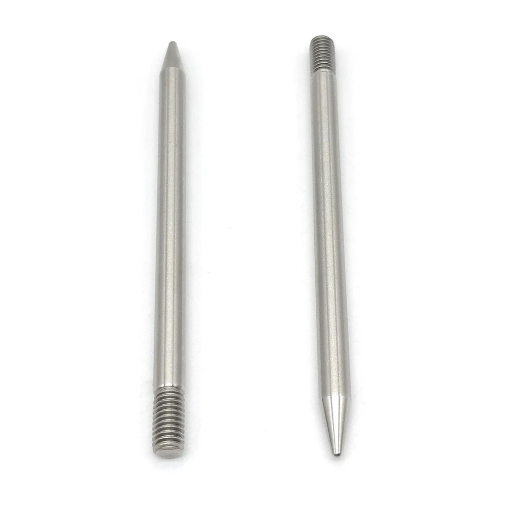 M2 M3 M4 M5 M6 Custom Made Stainless Steel Brass Aluminium Threaded Conical Dowel Pin Shaft Pin