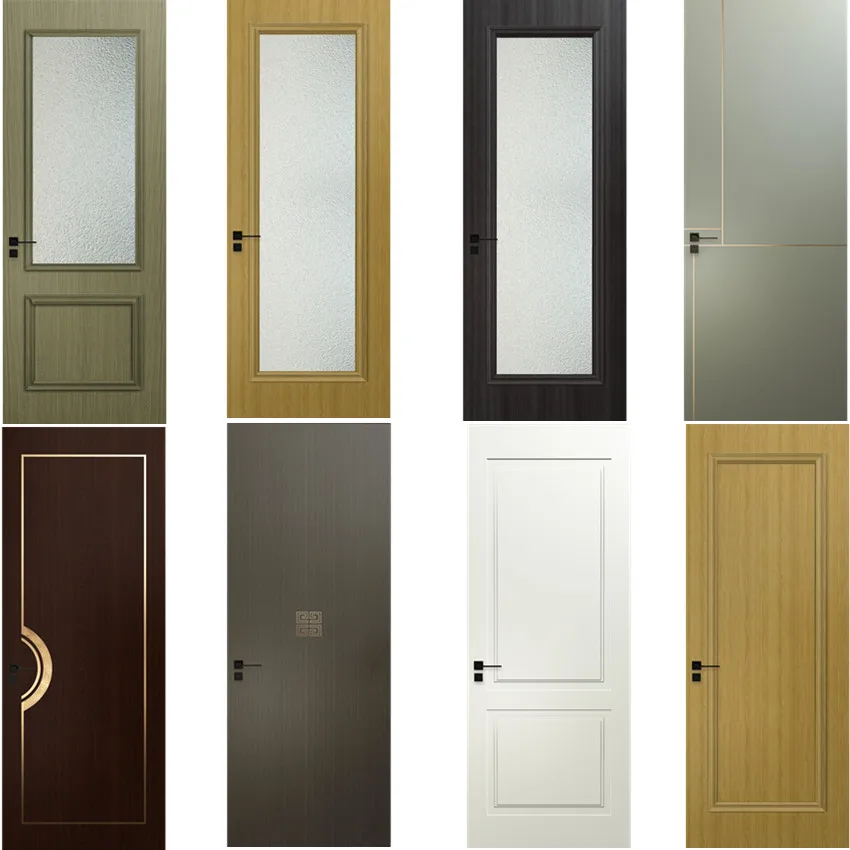 Modern Design Wpc Doors Waterproof Material Interior Door