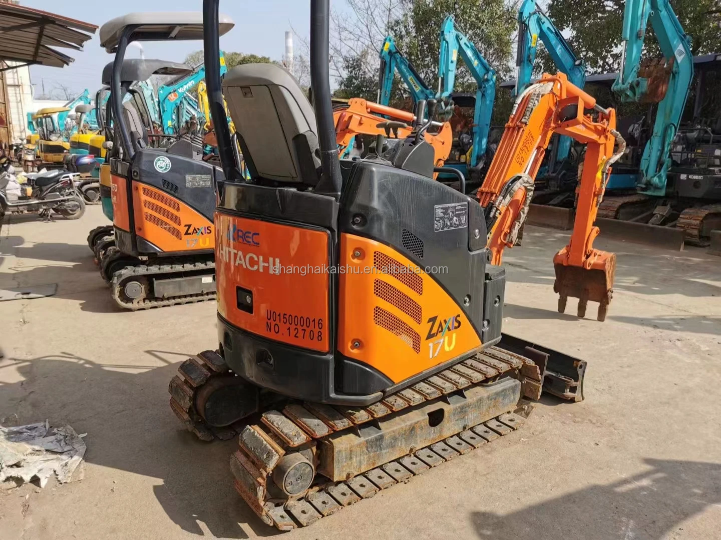 Used Hitachi ZX17 Mini Excavator with 1.7 ton Operating Weight 0.04 M³ Bucket Capacity and 1500 KG Machine Weight