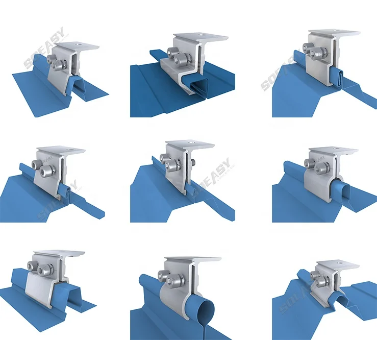 Soeasy Безрамная солнечная панель металлические кровельные зажимы klip