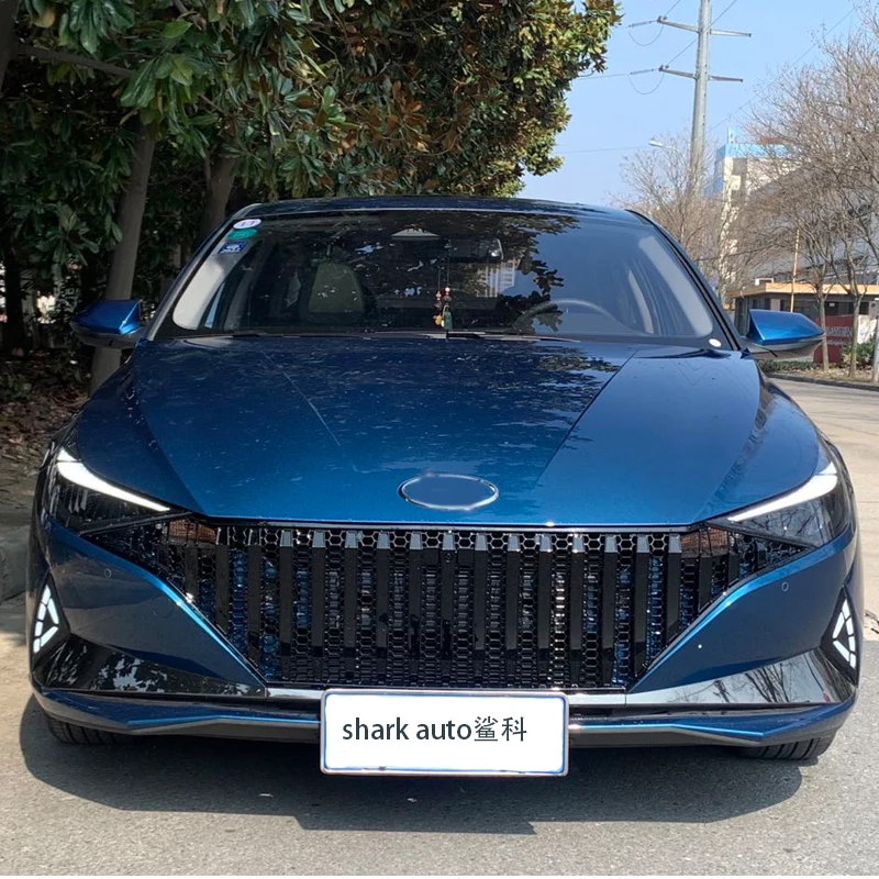 Source ABS glossy black front grille for Hyundai elantra CN7 2020