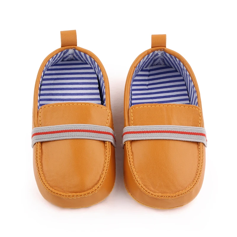 Spring Autumn Soft PU Leather Baby Toddler Boy Shoes factory