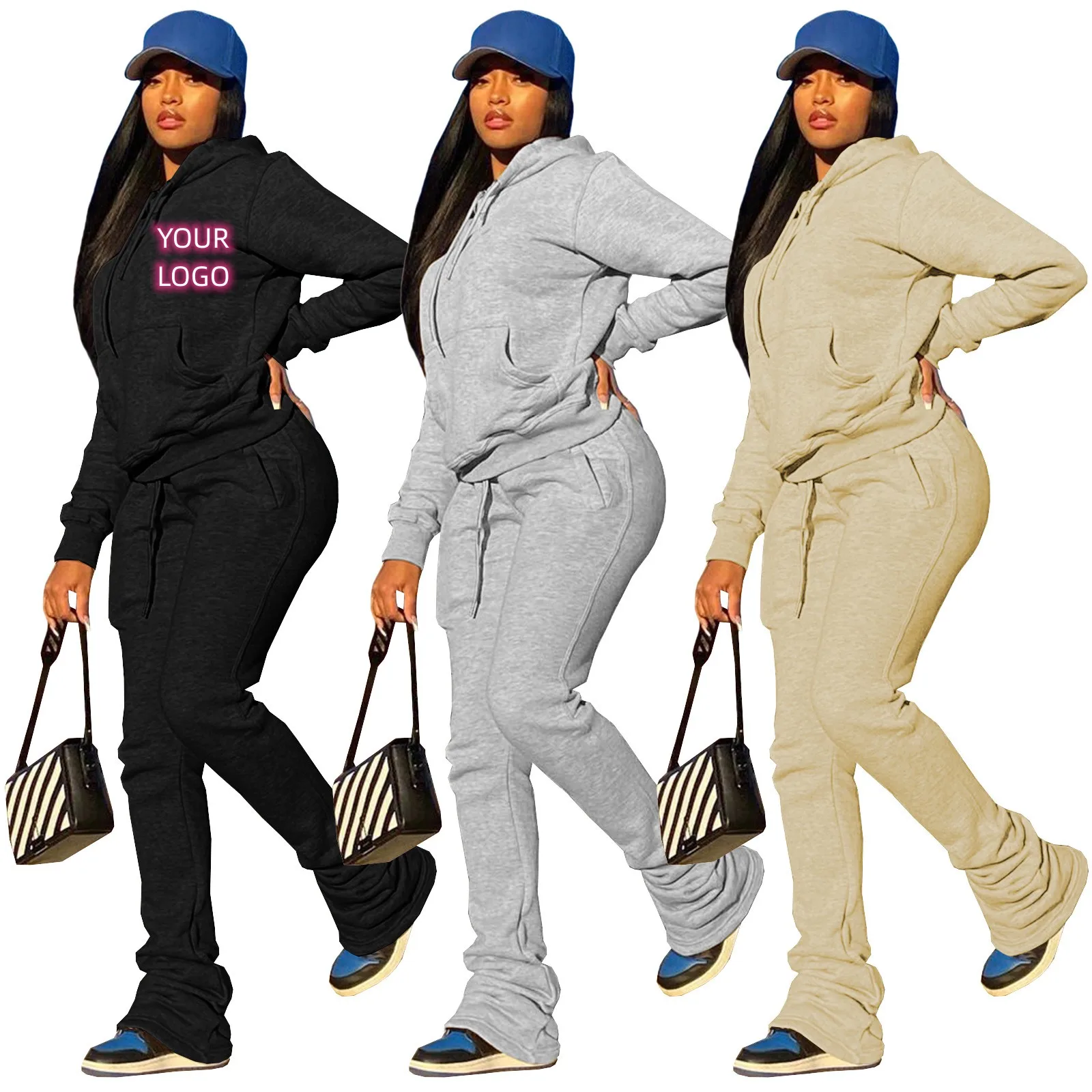 Wholesale Hoodie Set Winter Fleece Tracksuit Jogger Suits Ladies Track Suit  2 Piece For Women - Buy Jogger Suits 2 Piece Set Women,Hoodie Set Winter  Fleece Tracksuit 2 Piece Women,Ladies Track Suit