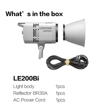 New Godox LITEMONS LE200Bi Bi-color LED Light Photography COB Video Light Live Short Videos for Filmmaking Live Streaming product image