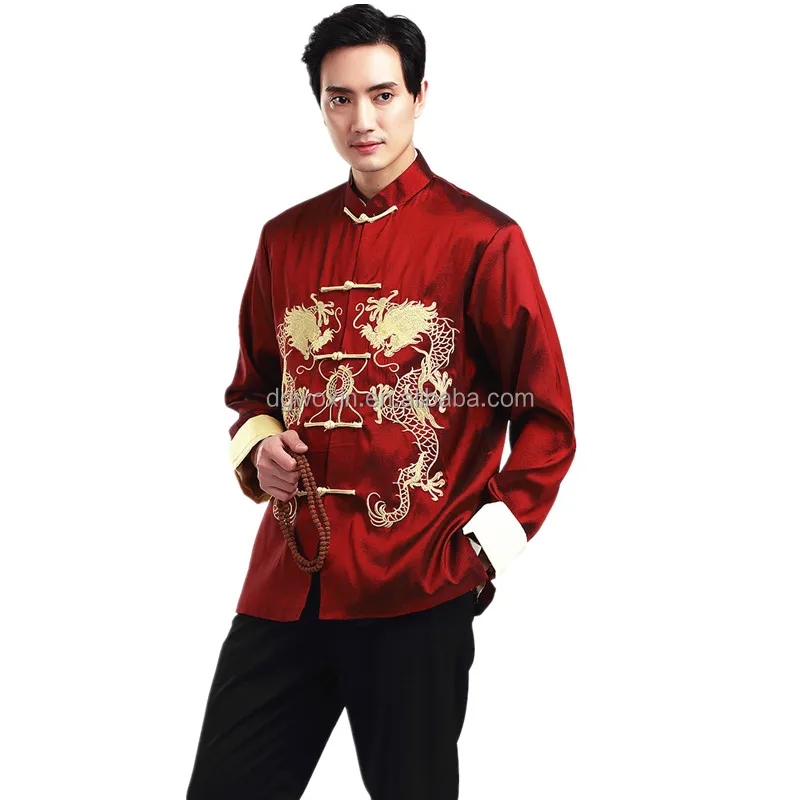 Fashion Chinese Clothing Embroidery Tang Suit 1piece Top Chinese  Traditional Ethnic Red Tang Suit Men - Buy Tang Suit Men,Tang Suit,Tang  Suit For Men Product on 