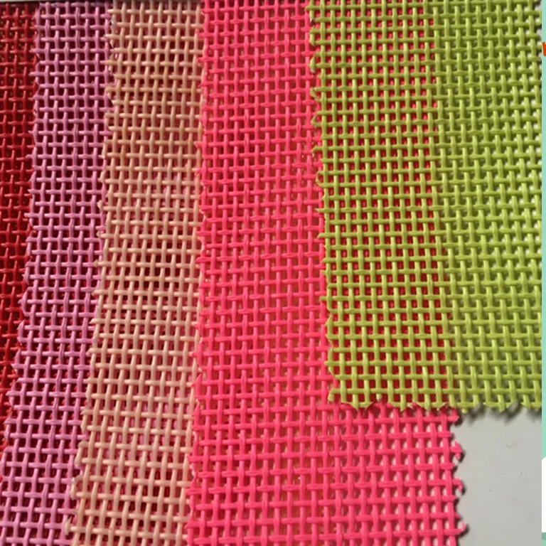 Width 152 cm Textilinene Woven Mesh 80 PVC 20 Polyester Warp Knitting Plastic Net Fabric for Outdoor Chair Beach Seats Curtain