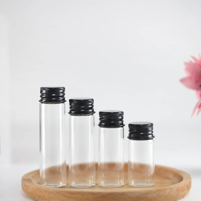 Оптовая продажа, стеклянная тестовая трубка для сигар с пробкой или алюминиевой крышкой, размер на заказ