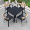 Table WPC S-HW-80cm + 4 chaises