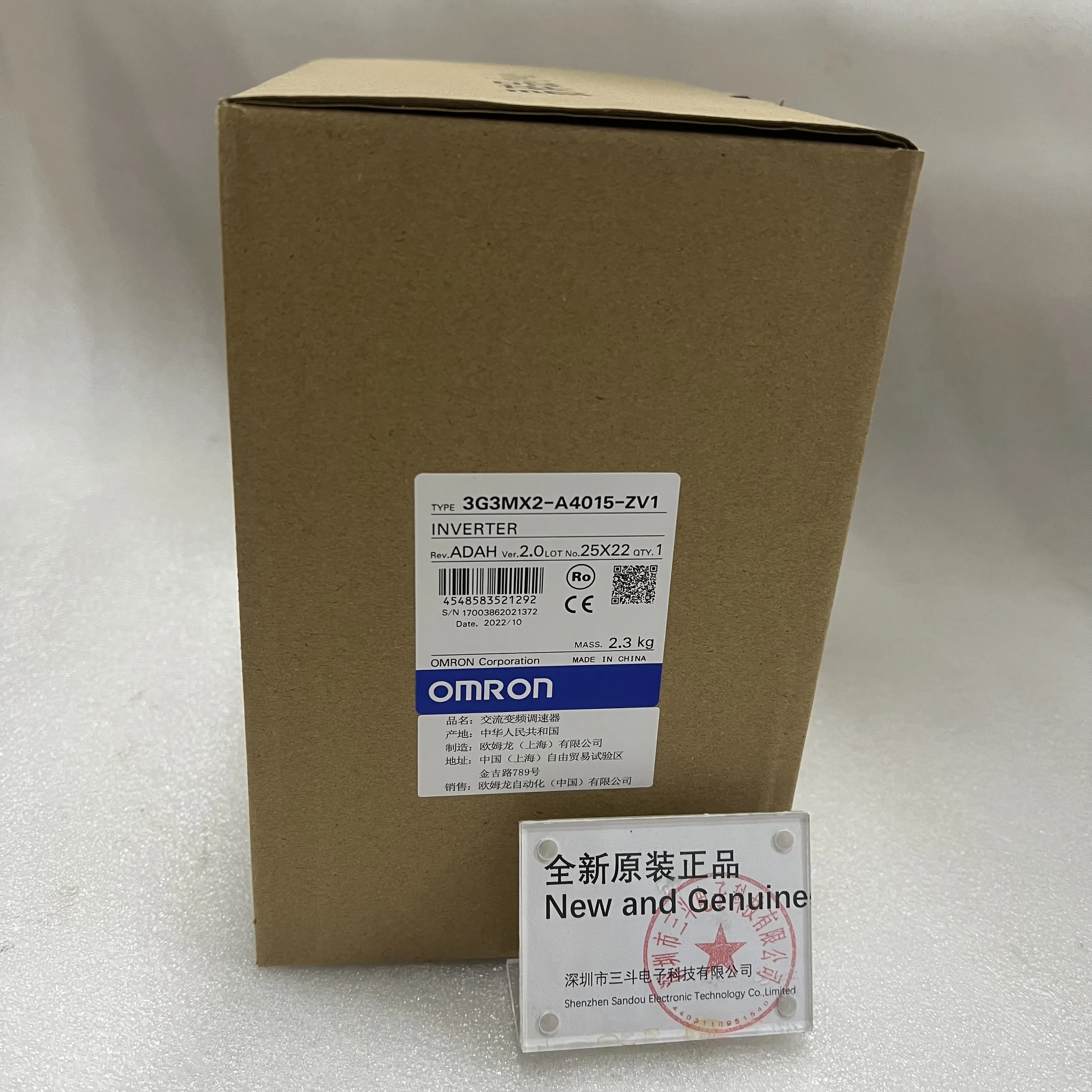 Omron Inverter 3G3MX2-A4015-ZV1 Omron Inverter 3G3MX2-A4015-ZV1