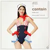 AL076-W Rosso e blu navy