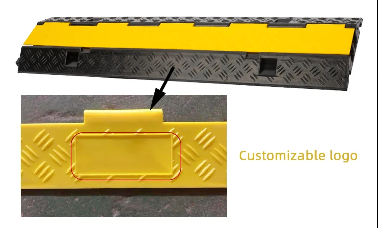 Wholesale Custom 5-Channel Speed Bumps Rubber Speed Hump Stage Cable Protector Ramp with High Capacity manufacture