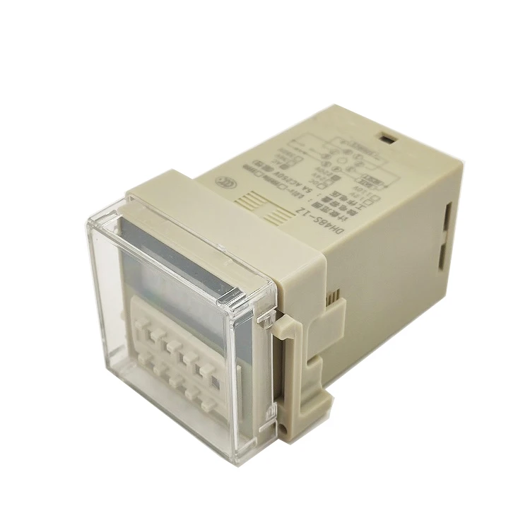 Professional Manufacturers Provide Programmable DH48S Time Relays with DC12V Sockets Miniature PROTECTIVE Sealed 3 Years 100g