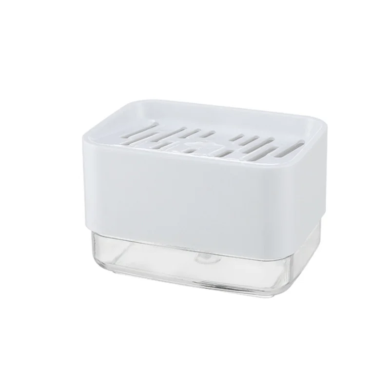 
 Насос Caddy Новый Кухонный 2-в-1 Ручной пресс для чеснока блюдо дозатор жидкого мыла с ABS моющая губка для очистки Hand Free давления caddy  