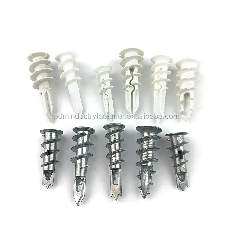 Drywall Anchor Plastic Self Drilling Hollow Wall Anchor with Screw Kit