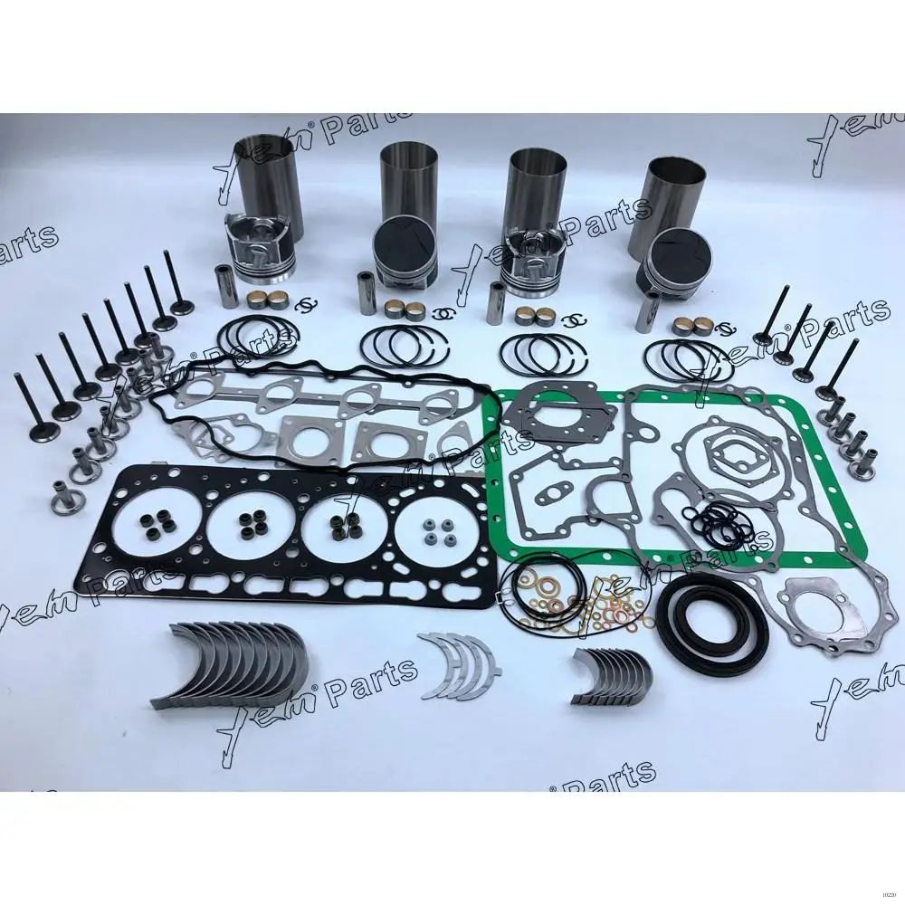 Hot Sale V3300 Overhaul Repair Kit With Cylinder Gaskets Piston Rings Liner Bearing Valves for Kubota