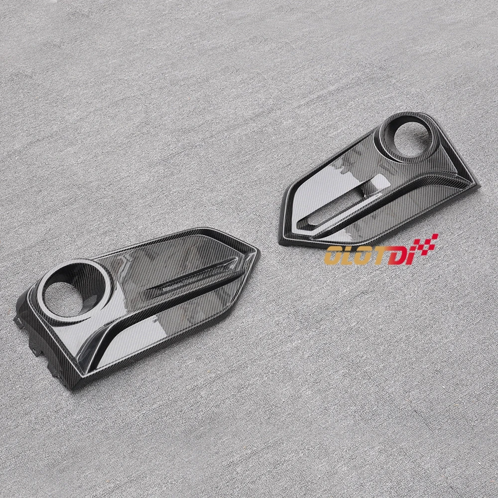 Carbon Fiber Fog Light Covers For Jeep Grand Cherokee 2018-2021 – 2-Piece Set